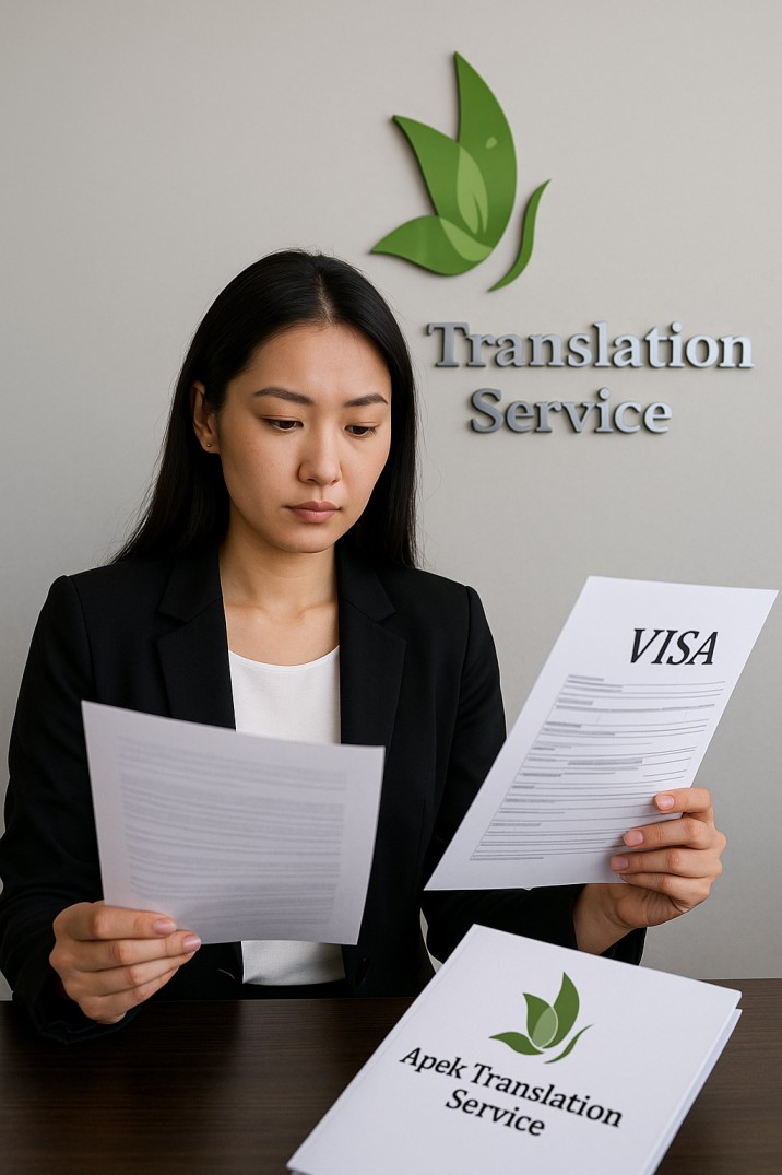 Visa Supporting documents translation